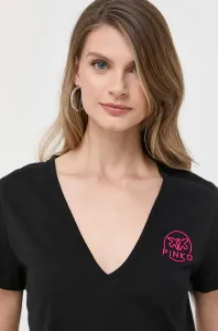 Bavlnené tričko Pinko čierna farba #8763677