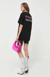 Bavlnené tričko Pinko čierna farba #8763015