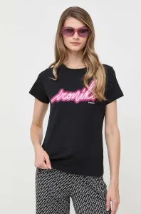 Bavlnené tričko Pinko čierna farba #8763029