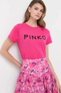 Bavlnené tričko Pinko ružová farba #8763019