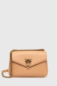 Kožená kabelka Pinko béžová farba #8752683