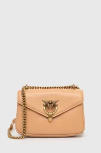 Kožená kabelka Pinko béžová farba #8752680