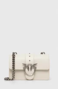 Kožená kabelka Pinko biela farba #6684857