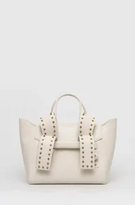 Kožená kabelka Pinko biela farba #7504953
