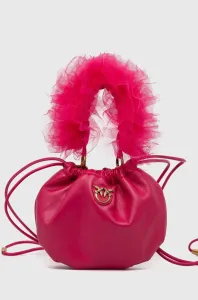 Kožená kabelka Pinko fialová farba #4250875