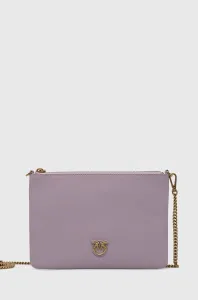 Kožená kabelka Pinko fialová farba, 100455.A0F1 #4250885