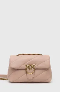 Kožená kabelka Pinko ružová farba, 100038.A0F2 #4249551