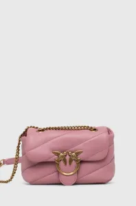 Kožená kabelka Pinko ružová farba #7354636