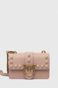 Kožená kabelka Pinko ružová farba #8619707