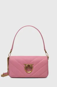 Kožená kabelka Pinko ružová farba #8762410