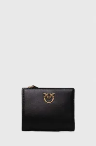 Kožená peňaženka Pinko dámsky, čierna farba #8752380