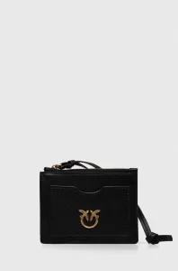 Kožená peňaženka Pinko dámsky, čierna farba #8752377