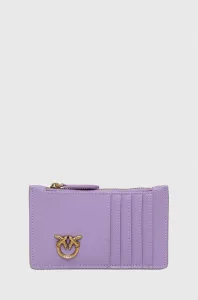Kožená peňaženka Pinko dámsky, fialová farba, 100251.A0GK #7262663
