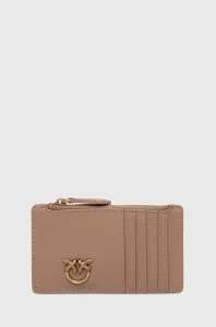Kožená peňaženka Pinko dámsky, hnedá farba, 100251.A0F1 #7257589