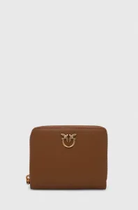 Kožená peňaženka Pinko dámsky, hnedá farba, 100249.A0F1