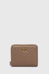 Kožená peňaženka Pinko dámsky, hnedá farba, 100249.A0GK