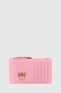 Kožená peňaženka Pinko dámsky, ružová farba, 100251.A0F1 #8721712