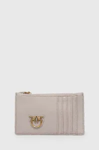 Kožená peňaženka Pinko dámsky, šedá farba, 100251.A0GK #6979010