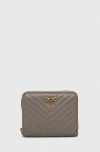Kožená peňaženka Pinko dámsky, šedá farba, 100249.A0GK