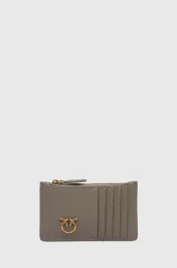 Kožená peňaženka Pinko dámsky, šedá farba, 100251.A0GK #8721835