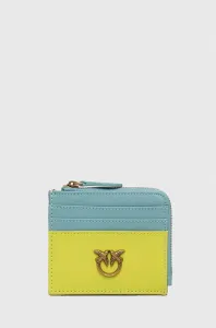 Kožená peňaženka Pinko dámsky, žltá farba