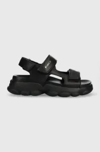 Kožené sandále Pinko Mylene dámske, čierna farba, na platforme, 100858 A0N9 Z99
