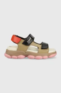 Kožené sandále Pinko Mylene dámske, na platforme, 100858 A0N9 Y5R