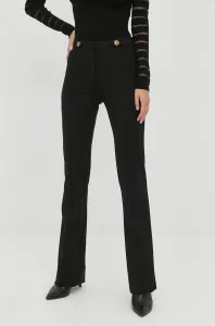 Nohavice Pinko dámske, čierna farba, rovné, vysoký pás #5704829