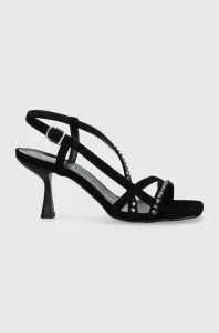 Semišové sandále Pinko Anais čierna farba, 100670 A0NZ Z99 #6985270