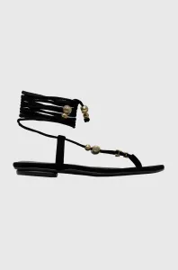 Semišové sandále Pinko Elodie dámske, čierna farba, 100860 A0N8 Z99