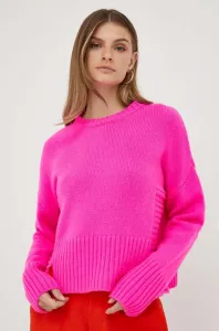 Vlnený sveter Pinko dámsky, ružová farba, teplý #8762989