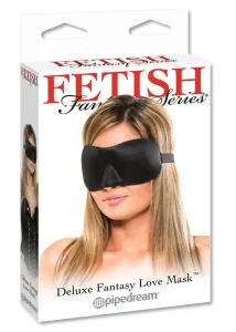 Fetish Deluxe Fantasy - široká, jemná maska ​​na oči (čierna) #8167076
