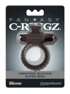 Pipedrem Fantasy C-Ringz - vibračný krúžok na penis (čierny) #8167084