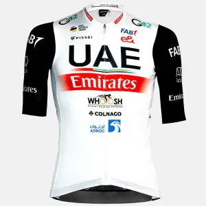 PISSEI Cyklistický dres s krátkym rukávom - UAE TEAM EMIRATES 2024 - červená/biela/čierna