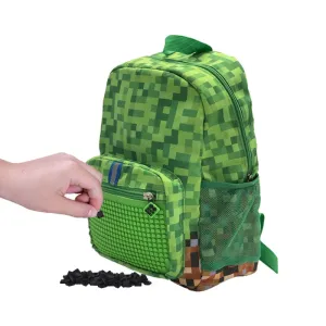 PIXIE CREW - detský batoh Adventure zelená kocka