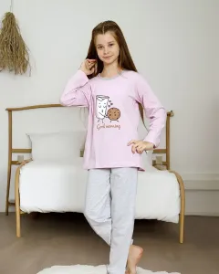 Royalfashion Fialové detské pyžamo s potlačou