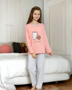 Royalfashion Ružové detské pyžamo s potlačou