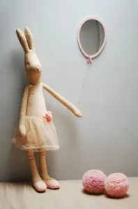 Detské drevené zrkadlo - balón