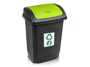 PLAST TEAM - Kôš na odpad recyklovateľný 25l zelený
