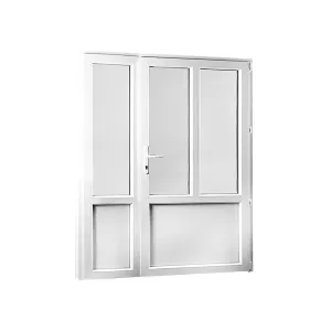 Vedľajšie vchodové dvere dvojkrídlové, pravé, REHAU Smartline+ - SKLADOVÉ-OKNÁ.sk - 1580 x 2080 #7064869
