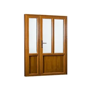 Vedľajšie vchodové dvere dvojkrídlové, pravé, REHAU Smartline+ - SKLADOVÉ-OKNÁ.sk - 1380 x 2080