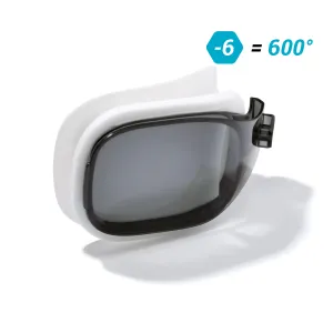 Plavecké okuliare selfit dioptrické s dymovými sklami veľkosť s -2 BIELA bez veľkosti #1311851