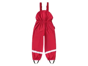 Playshoes Detské nepremokavé nohavice na traky (134/140, červená)