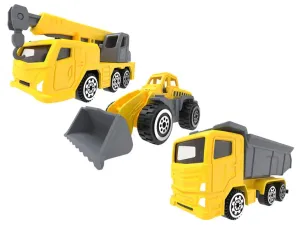Autíčka Playtive Racers, 3 kusy (stavebné vozidlá)