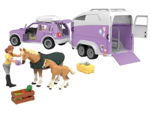 Playtive Auto so zvieratkami (SUV s prívesom pre koňa)