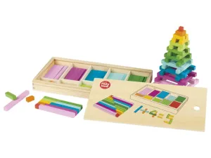 Playtive Drevená hra na počítanie Montessori (paličky na počítanie)