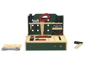 Playtive Drevená kuchynka/pracovný stôl/stôl na líčenie (drevený pracovný stôl)