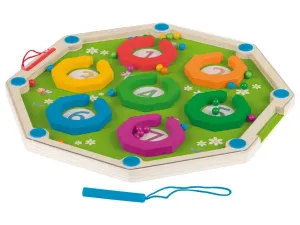 Playtive Drevená matematická Montessori hra (magnetický labyrint)