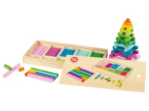 Playtive Drevená Montessori hra na počítanie (paličky na počítanie)