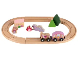 Playtive Drevená železničná súprava, 18-dielna (princezná)